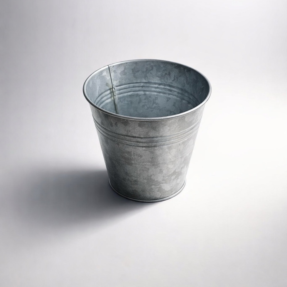Metallic Silver Planter Pot
